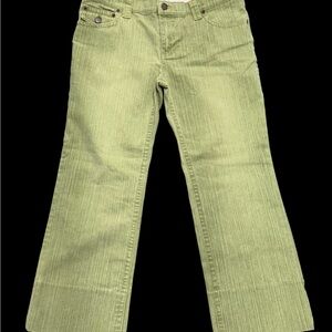 Women’s Green cotton low rise y2k jeans